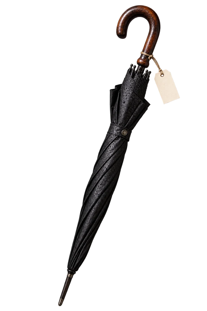Le parapluie étiqueté