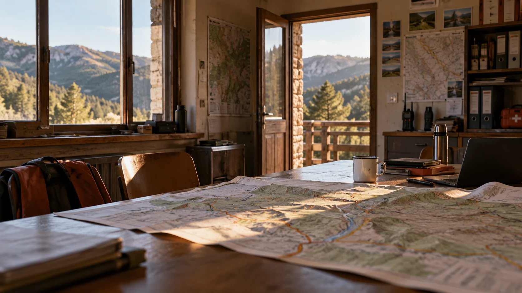 Décor d’évocation de LA ROUTE QUI N'EXISTE PAS