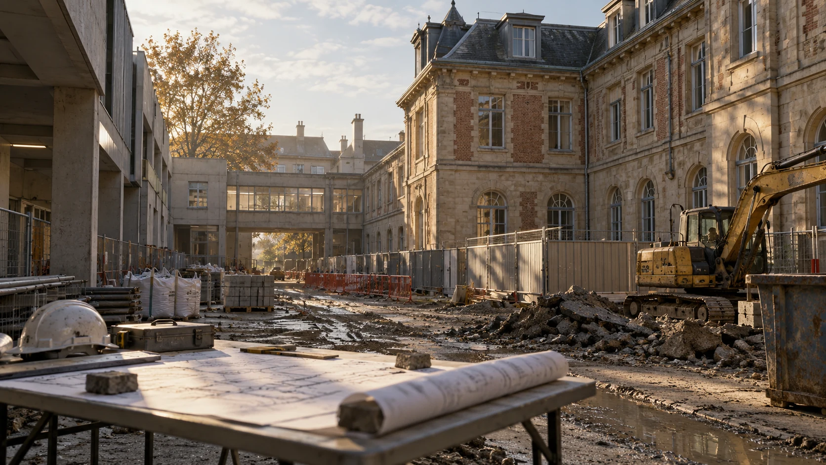 Décor d’évocation de La cour triangulaire
