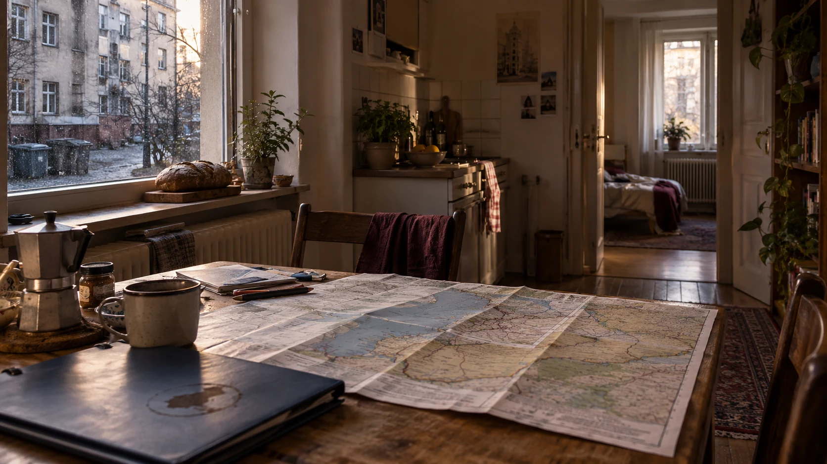 Décor d’évocation de Le pays sans guerre